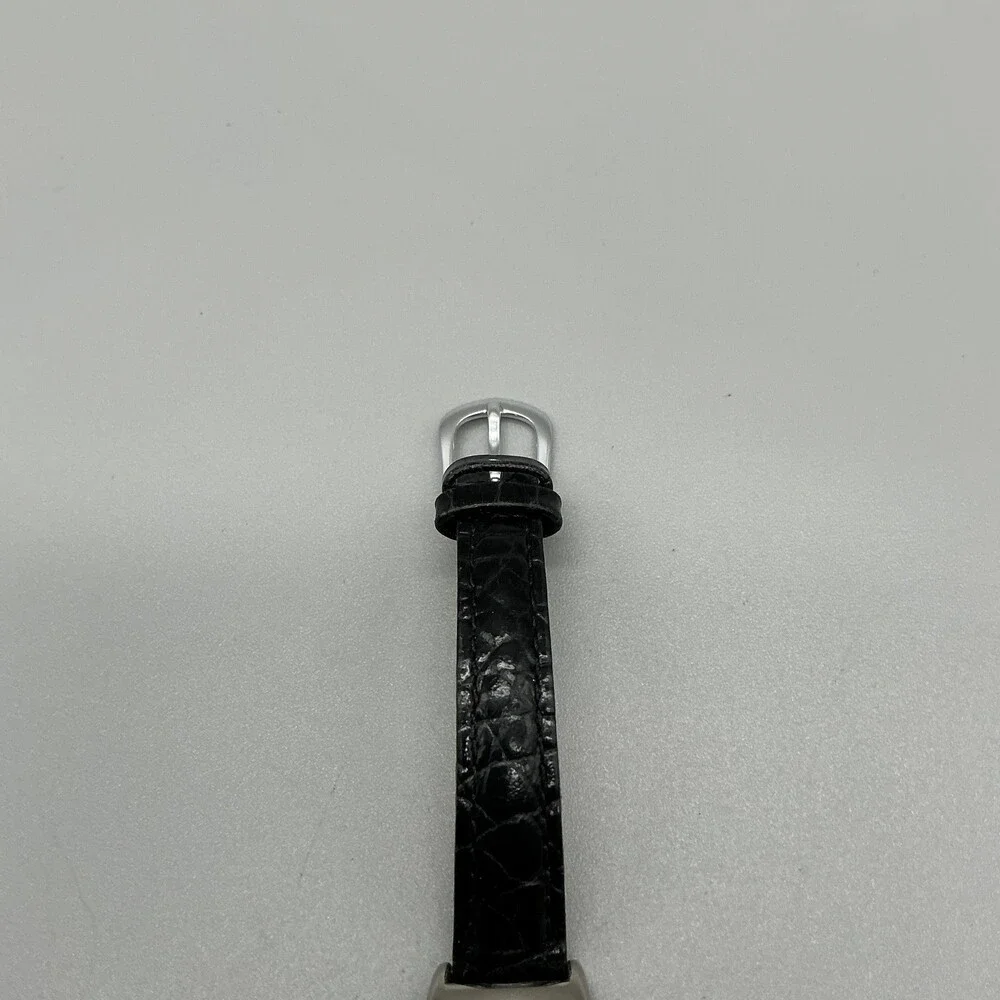 Carriage By Timex Womens Watch 24mm Black Leather Indiglo Date New Battery